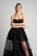 Rochie asimetrica din tulle