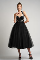 Monarh design tulle midi dress