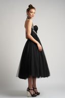 Monarh design tulle midi dress