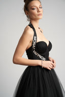 Monarh design tulle midi dress