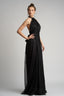 Rochie maxi din matase cu un umar gol