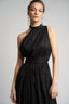 Rochie maxi din matase cu un umar gol