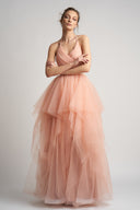 Rochie din tulle cu detaliu din perle
