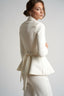 Sacou cambrat cu peplum si cordon