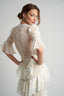 Rochie lunga cu volane  si corset integrat