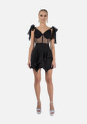 Short silk dress
