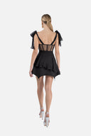 Short silk dress