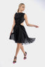 Rochie midi din matase cu pliseuri si decupaje laterale