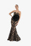 Rochie lunga sirena cu floare detasabila