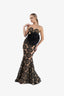 Rochie lunga sirena cu floare detasabila