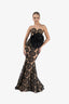 Rochie lunga sirena cu floare detasabila