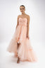 Rochie asimetrica din tull