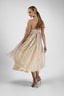 Rochie din matase peliculizata cu funda oversized