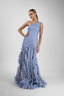 Rochie de gala couture cu un umar si detalii dramatice