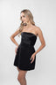 Rochie scurta tip sacou cu corset si nasturi