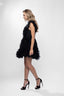 Rochie mini cu volane sculpturale