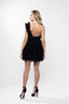 Rochie mini cu volane sculpturale