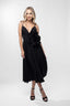 Rochie midi cu bretele fine si decolteu adanc