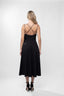 Rochie midi cu bretele fine si decolteu adanc