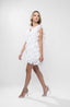 Rochie scurta cu volane si spate decupat White