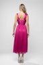 Rochie midi din tulle de matase