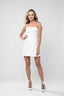 Rochie scurta tip sacou cu corset si nasturi