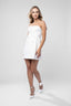 Rochie scurta tip sacou cu corset si nasturi