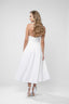 Rochie midi cu bretele fine si decolteu adanc
