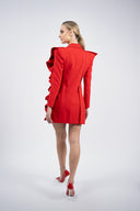 Rochie sacou cu volane