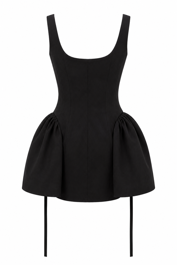 Rochie mini cu volum sculptat