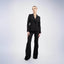 Costum elegant cu sacou in 6 nasturi si pantaloni evazati (2)