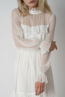 Rochie lunga din matase White romance
