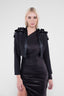 Sacou scurt cu broderie 3D