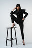 Pantalon cigarette cu buzunare