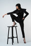 Pantalon cigarette cu buzunare