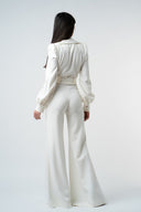 Salopeta cu decolteu adanc white