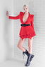 Sacou stil rochie Ringoux cu umeri sculpturali