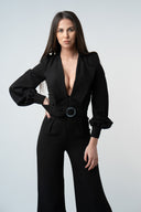 Salopeta cu decolteu adanc black