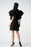 Rochie sacou cu volane supradimensionate