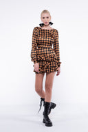 Rochie Pixie cu maneca si volane