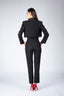 Pantalon negru ca talie inalta