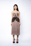 Rochie midi din tull si chantilly