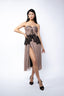 Rochie midi din tull si chantilly