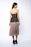 Rochie midi din tull si chantilly