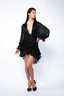 Rochie din matase cu decolteu adanc