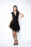 Rochie din matase cu fusta asimetrica