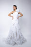 Rochie de gala couture cu un umar si detalii dramatice