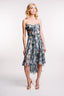Rochie asimetrica matase cu decupaje