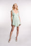 Rochie mini asimetrica din matase