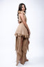 Rochie couture cu esarfe asimetrice